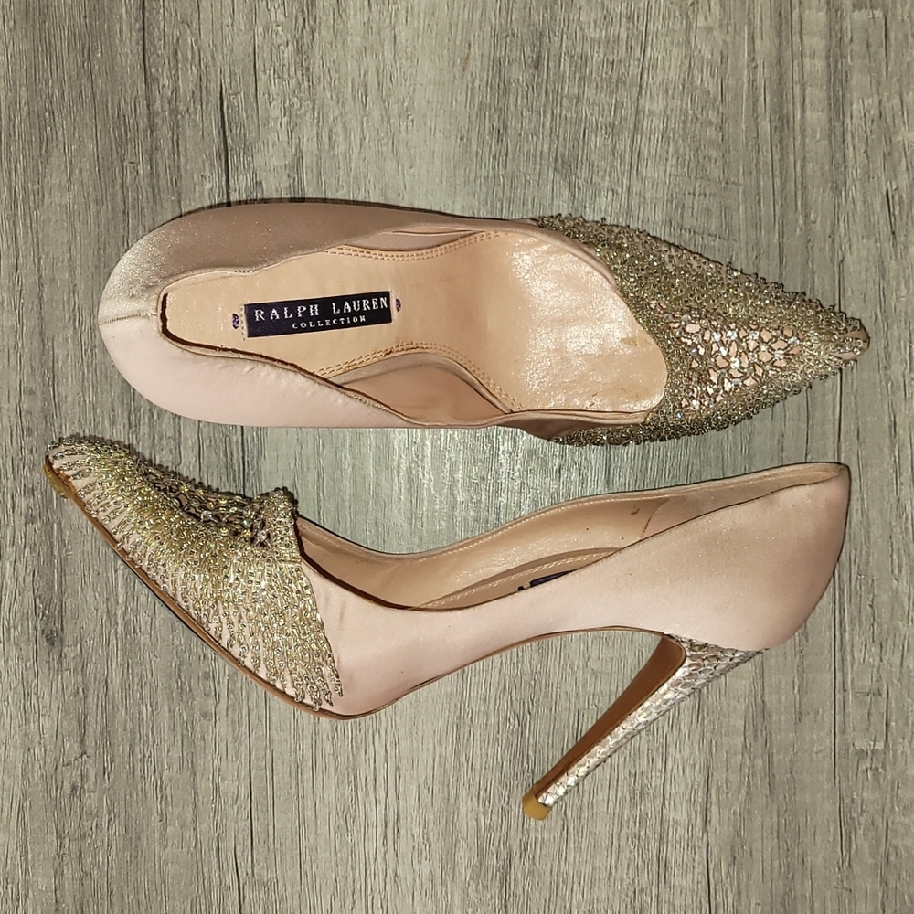 Luxury Bridal Shoe with Silver Heel